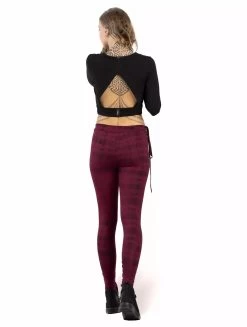 Crop Top à Manches Longues Et Dos Nu "Tacoma", Noir -Magasin De Vêtements Pour Femmes top fr 5 p image 329156 grande