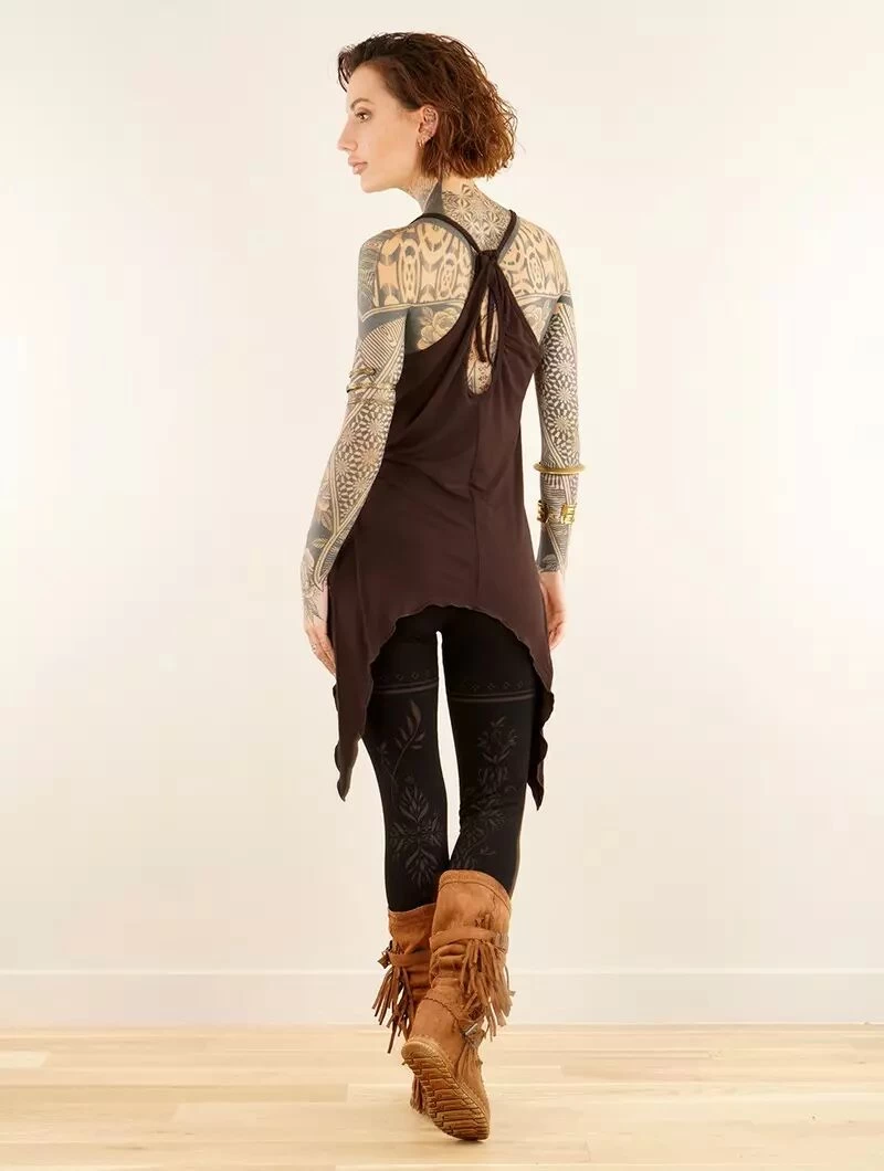Top Long "Mahila", Marron 2 Top Long "Mahila", Marron – Image 2