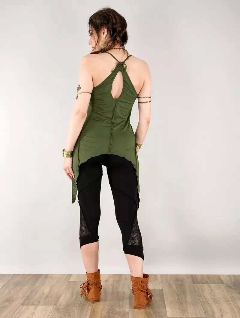 Top Long "Mahila", Vert Kaki 2 Top Long "Mahila", Vert Kaki – Image 2