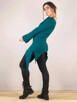 Top Long "Mithun", Bleu Pétrole -Magasin De Vêtements Pour Femmes top long mithun bleu petrole p image 335659 grande