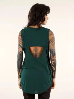 Top Loose Sans Manches "Leigha", Vert Canard