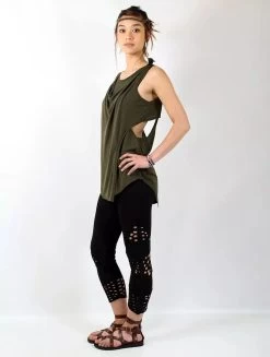 Top Loose Sans Manches "Leigha", Vert Kaki -Magasin De Vêtements Pour Femmes top loose sans manches leigha vert kaki p image 341553 grande