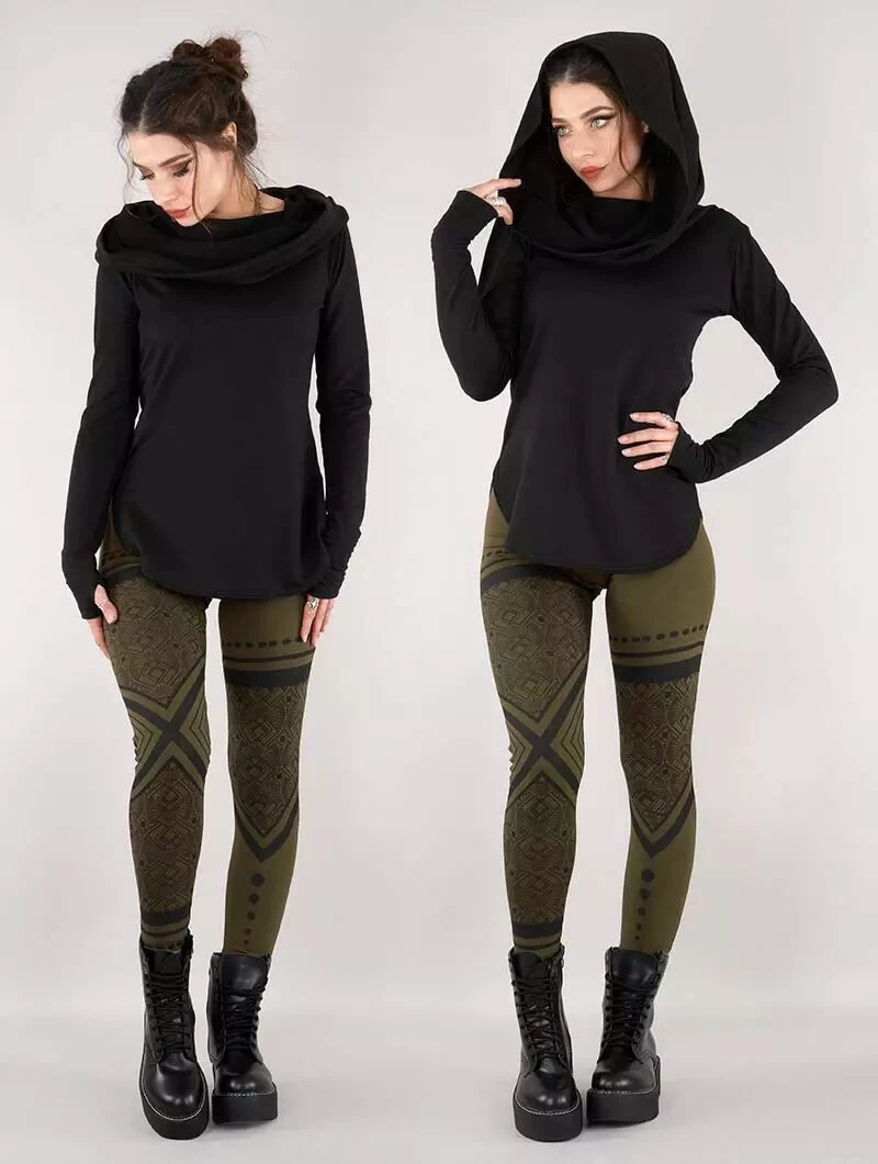 Top Manches Longues "Hookäa", Noir 3 Top Manches Longues "Hookäa", Noir – Image 3