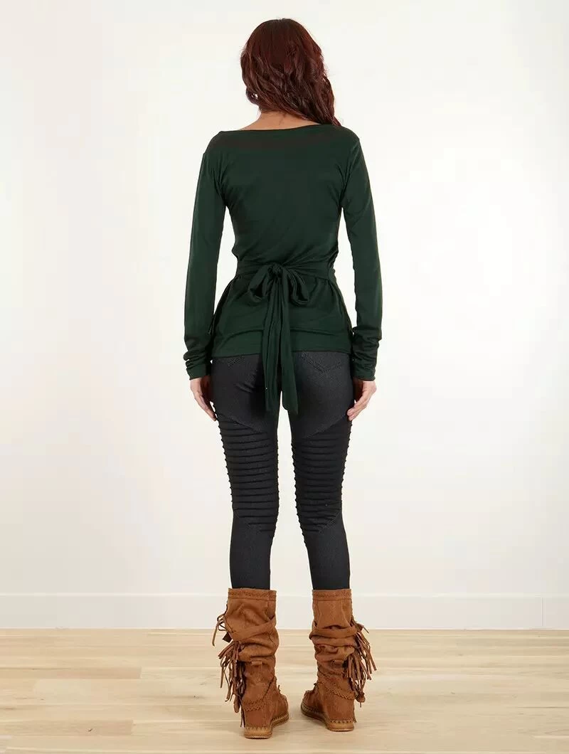 Top Manches Longues "Irwaen Indie", Vert Forêt 2 Top Manches Longues "Irwaen Indie", Vert Forêt – Image 2