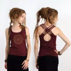 Top "Sacred Geometry", Bordeaux -Magasin De Vêtements Pour Femmes top sacred geometry bordeaux p image 340444 grande