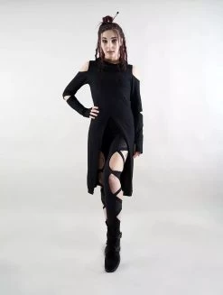 Top Tunique Manche Longue "Eris", Noir -Magasin De Vêtements Pour Femmes top tunique manche longue eris noir p image 324028 grande