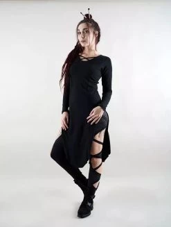 Top Tunique Manche Longue "Voodoo", Noir -Magasin De Vêtements Pour Femmes top tunique manche longue voodoo noir p image 324032 grande