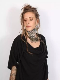 Top Tunique "Mandlu", Noir -Magasin De Vêtements Pour Femmes top tunique mandlu noir p image 324527 grande