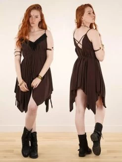 Tunique à Bretelles Ample Et Réversible "Topäaz", Marron -Magasin De Vêtements Pour Femmes tunique a bretelles ample et reversible topaaz marron p image 343524 grande