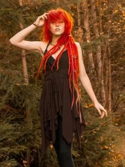 Tunique à Bretelles Ample Et Réversible "Topäaz", Marron -Magasin De Vêtements Pour Femmes tunique a bretelles ample et reversible topaaz marron p image 344639 grande