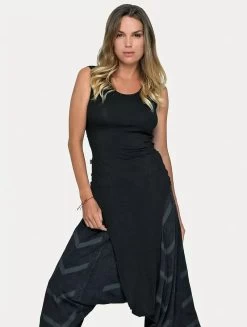 Tunique Asymétrique "Olmac", Noir