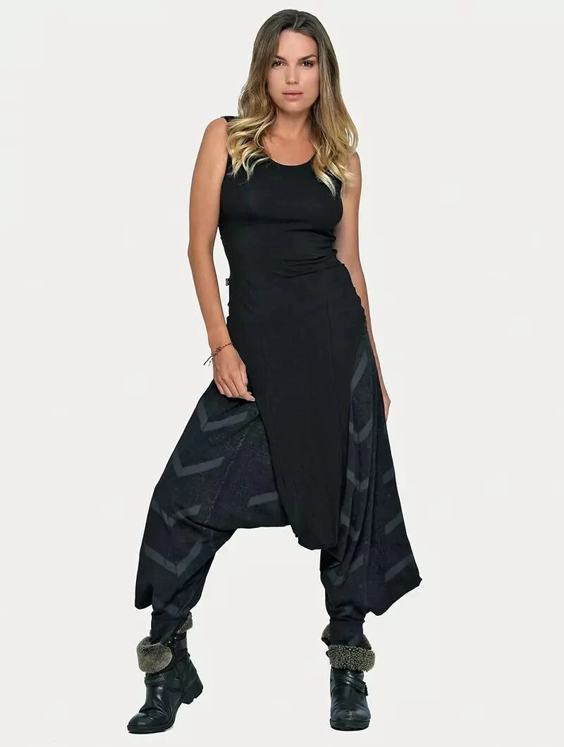 Tunique Asymétrique "Olmac", Noir 3 Tunique Asymétrique "Olmac", Noir – Image 3