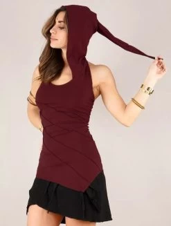 Tunique Capuche Lutin "Ranoy", Bordeaux