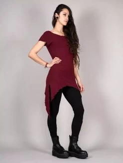 Tunique "Himaskhalan", Rouge Bordeaux -Magasin De Vêtements Pour Femmes tunique himaskhalan bordeaux p image 325917 grande