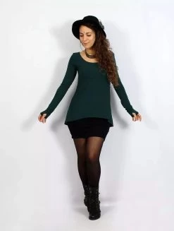 Tunique Manches Longues "Noäa", Bleu Pétrole 8 Tunique Manches Longues "Noäa", Bleu Pétrole -Magasin De Vêtements Pour Femmes tunique manche longue noaa bleu petrole p image 323158 grande