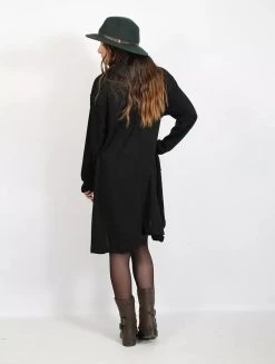 Tunique Pull Asymétrique "Khadijah", Noir -Magasin De Vêtements Pour Femmes tunique pull asymetrique khadijah noir p image 323700 grande