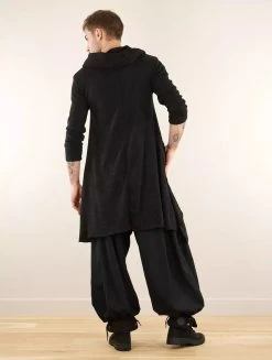 Tunique Pull Asymétrique "Khadijah", Noir -Magasin De Vêtements Pour Femmes tunique pull asymetrique khadijah noir p image 347376 grande