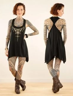 Tunique Sans Manches Nouée Et Imprimée "Kyaani" - Couleurs Au Choix