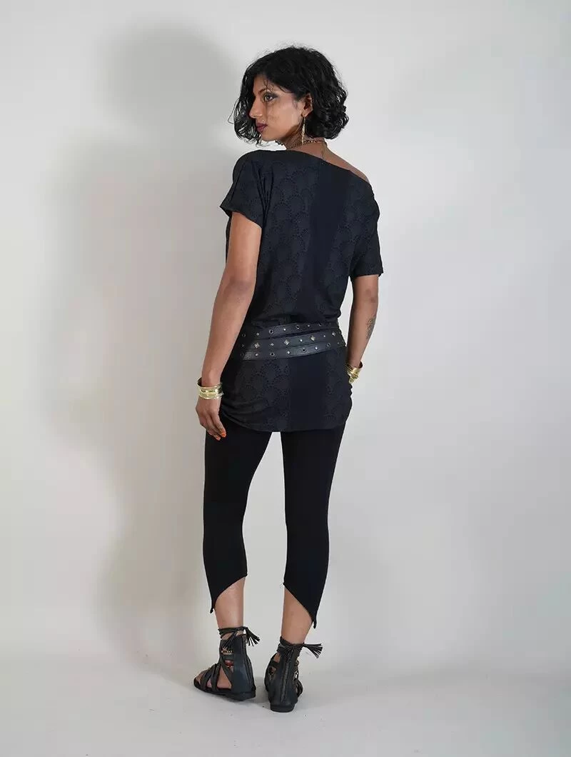 Tunique Imprimée "VooDoo Drop", Noir 3 Tunique Imprimée "VooDoo Drop", Noir – Image 3