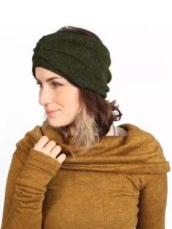 Bandeau "Aikköo", Vert Kaki -Magasin De Vêtements Pour Femmes turban aikkoo vert kaki p image 323212 grande
