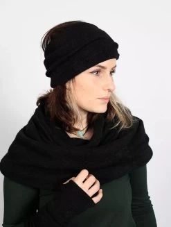 Bandeau Avec Plume "Aikköoz", Noir -Magasin De Vêtements Pour Femmes turban avec plume aikkooz noir p image 323228 grande